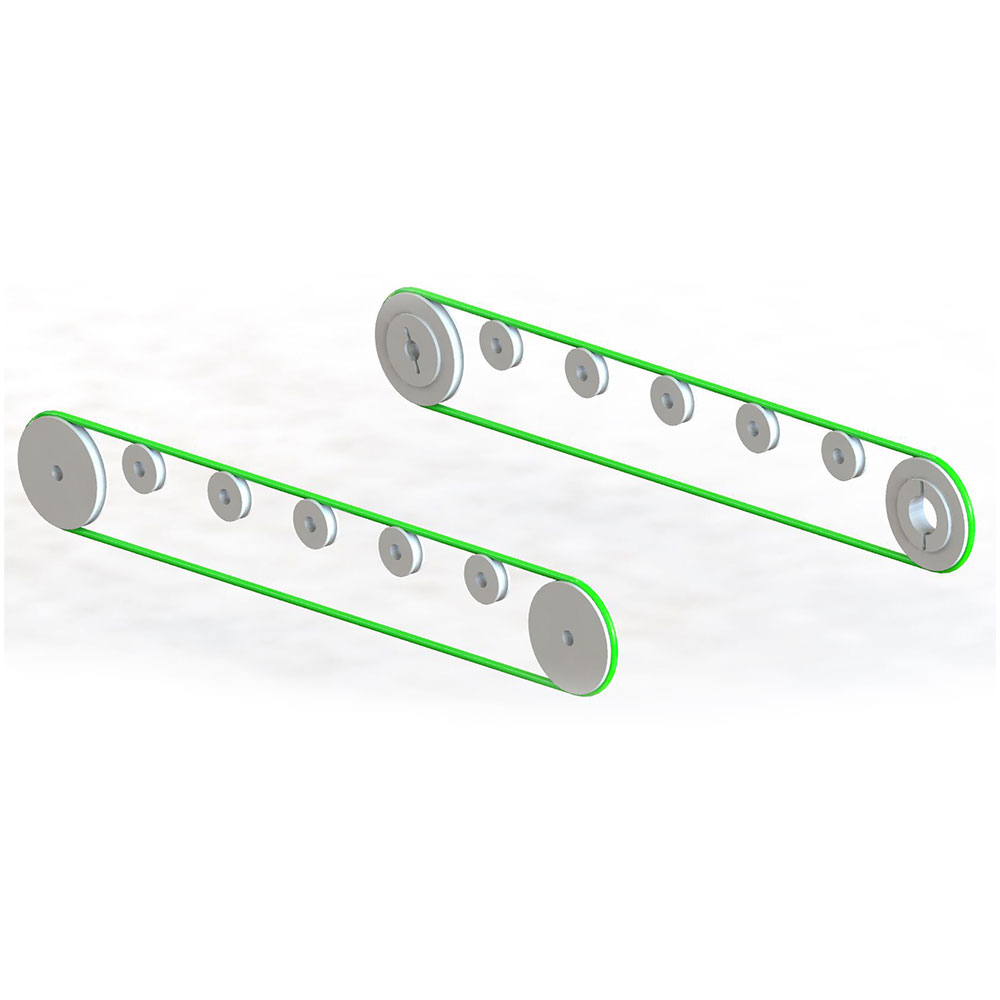 Green cables - Truffly Made Green conveying cables for automatic depositor