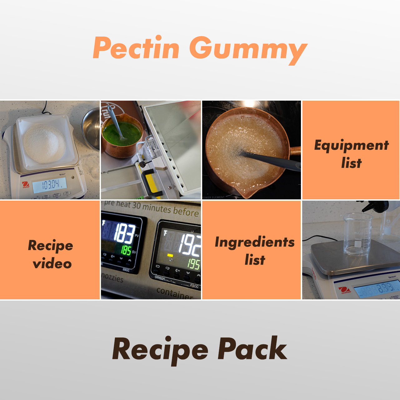 Pectin gummy recipe - Truffly Made Pectin gummy recipe pack